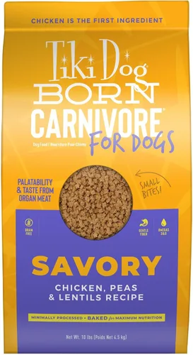 Vista 9 de Tiki Dog Born Carnivore Dog - Comida seca para perros - croquetas horneadas - Pollo - Bolsa de 3.5 libras