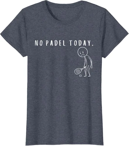 Vista 58 de No Padel Today Funny Padel Stickman Padel Playera Jugador de Tenis