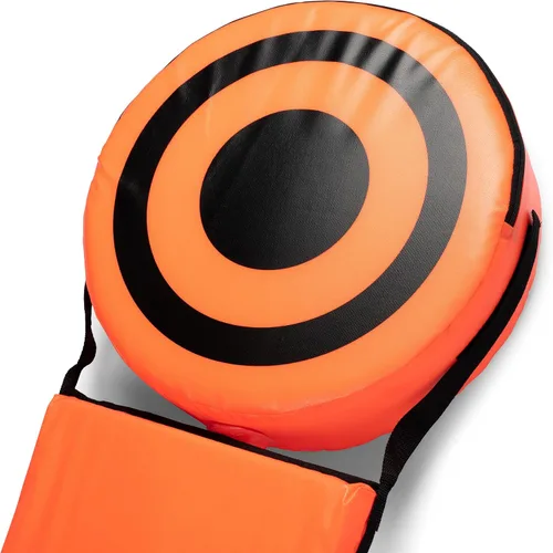 Vista 5 de CHAMPRO Juego de cajas indicadoras y cadenas de fútbol Deluxe, NARANJA