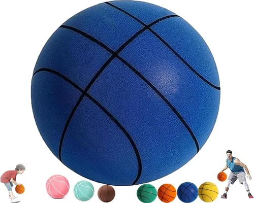 Vista 17 de Baloncesto silencioso, balón silencioso para interiores, baloncesto silencioso con asas, baloncesto de espuma silenciosa, baloncesto silencioso