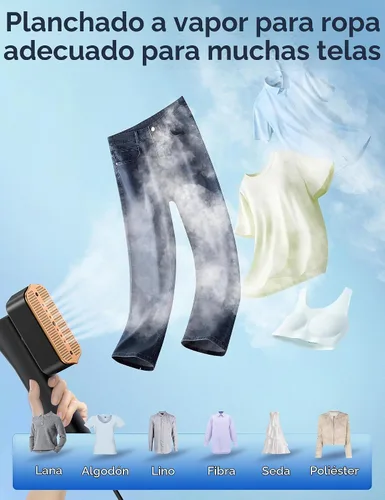 Vista 6 de Sundu Vaporizador portátil 2 en 1 para ropa Negro