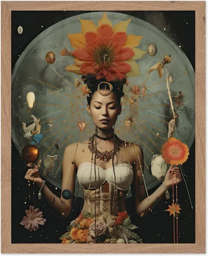 Vista 50 de Poster Master Póster OVNI – Impresión de mujer enmascarada – Arte extraterrestre – Arte surrealista – Arte de ciencia ficción – Regalo para hombres