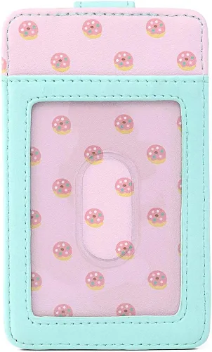 Vista 3 de Loungefly Pusheen The Cat Donuts - Cartera de piel sintética para tarjetas, Multi