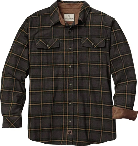 Vista 25 de Legendary Whitetails - Camisa de franela para hombre de manga larga con botones, ajuste relajado