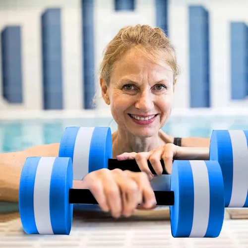 Vista 4 de Pesas de agua para fideos de piscina para aeróbic acuático y fitness, natación, equipo de yoga, 1 unidad