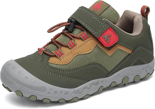 Vista 53 de Mishansha Botas de Senderismo para Niños Pequeños Niñas Niños Zapatos de Senderismo Resistentes al Agua Anti-Colisión Antideslizantes Atléticas