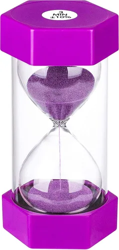 Vista 22 de Reloj de arena de 1 minuto,Reloj de arena colorido 1 minuto,Pequeño reloj de arena azul un minuto,Reloj de arena de plástico para niños
