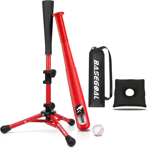 Vista 12 de BaseGoal Baseball Batting Tee Ball Set for Kids and Youth,with Bat & Ball