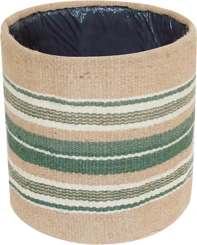 Vista 15 de Cesta de Maceta de Yute Resistente, Cesta Tejida Moderna, Maceta para Flores, Maceteros de Interior para Suelo, Cesta Organizadora de Almacenamiento