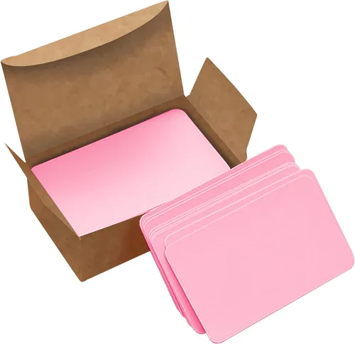 Vista 10 de VANRA 300 tarjetas pequeñas de índice en blanco de 3.5 x 2 pulgadas, tarjetas de notas, tarjetas flash de estudio, tarjetas de regalo de mensajes
