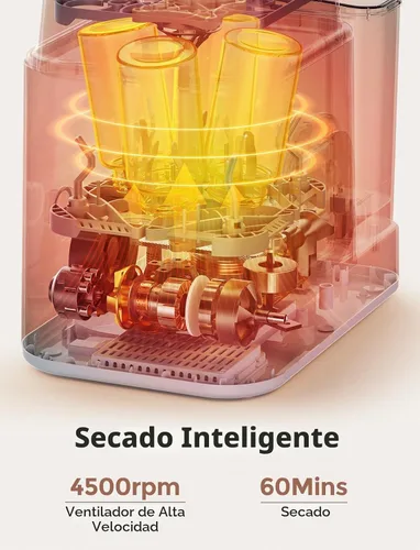 Vista 4 de Xaproo Lavadora de biberones, esterilizador y secadora, máquina de limpieza todo en uno para biberones, piezas de bomba y artículos esenciales