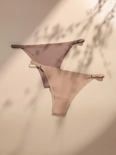 Vista 3 de Verdusa Women's Seamless Thong 7pack No Show Underwear Panties Set