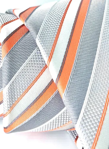 Vista 16 de Scott Allan - Corbatas de rayas para hombre - Corbata tejida para hombre