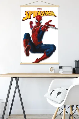 Vista 5 de Trends International Marvel Comics - Póster de pared con marco magnético de Spider-Man