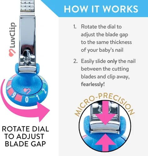 Vista 4 de Cortaúñas ajustable para bebés, cortador de uñas para niños, bebés, recién nacidos, artículos esenciales para bebés, artículos imprescindibles