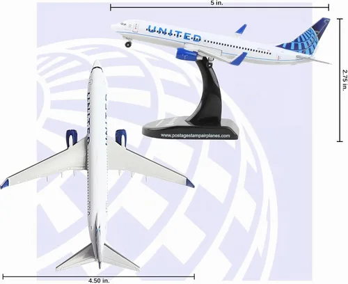Vista 11 de United 737-800 1/300 2019 Livery PS5815-4