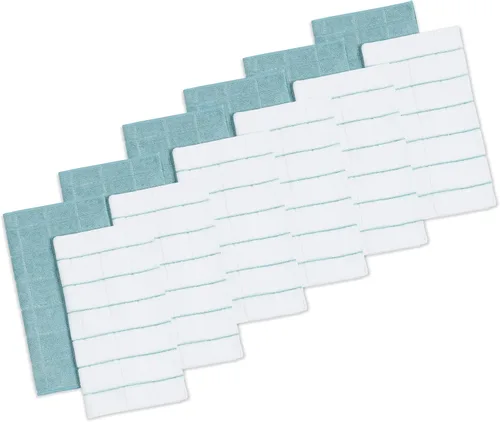 Vista 10 de SIMPLI-MAGIC Paquete de 12 paños de cocina de 24 x 24 pulgadas – 100% algodón, sin pelusas, paños de cocina de alta absorción, perfectos para Saco