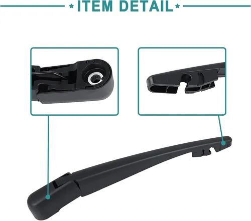 Vista 5 de ACROPIX Conjunto de brazo de limpiaparabrisas de ventana trasera de 9.843 in de 10 pulgadas para Mitsubishi Outlander 2010-2014 2016-2018, 2 piezas