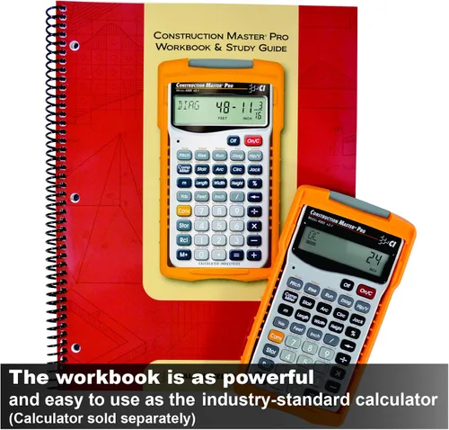 Vista 6 de Calculated Industries Calculadora de estimador de materiales (4019) + libro de trabajo y guía de estudio de Construction Master Pro (2140)