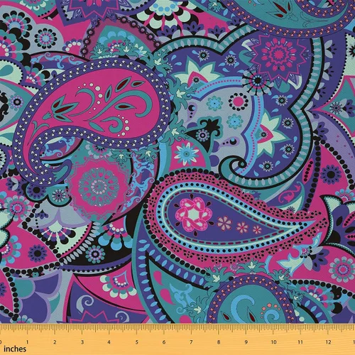 Vista 17 de Castle Fairy - Tela decorativa con flores Mandala de Castle Fairy por The Yard, diseño rústico de diente de león floral naturaleza planta