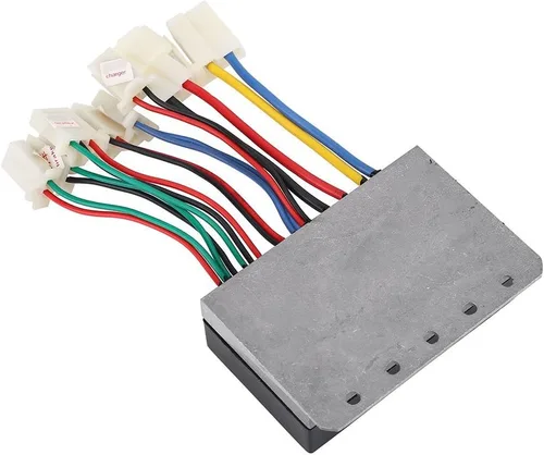 Vista 2 de Controlador de motor de scooter eléctrico, controlador de motor cepillado de doble voltaje de 24 V/12 V, compatibilidad universal para viajeros