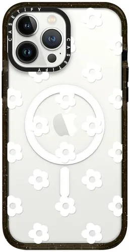 Vista 210 de CASETiFY Funda Impact para iPhone 13 [Protección contra caídas de grado militar 4X de 8.2 pies/Compatible con Magsafe] - #1 Mom - Transparente