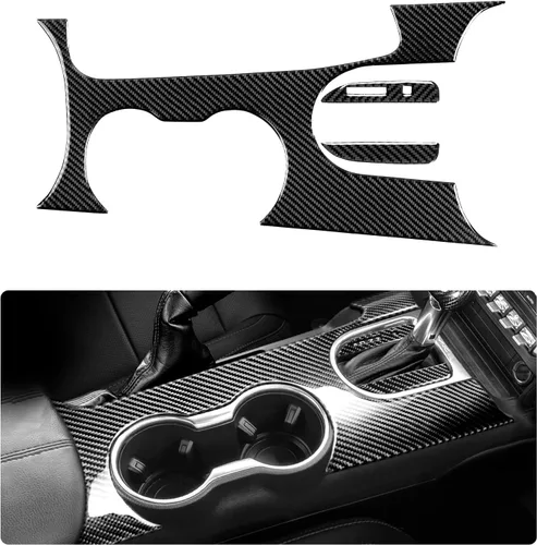 Vista 13 de Adhesivo de vinilo de fibra de carbono para panel de marco de engranajes para Ford Mustang 2015, 2016, 2017, 2018, 2019, 2020, 2021, 2022, 2023