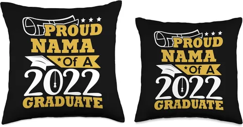Vista 3 de Proud Nama of a class of 2022 graduate graduation Throw Pillow