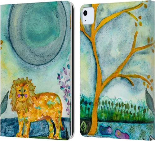Vista 25 de Head Case Designs Wyanne - Funda de piel con licencia oficial de Wyanne Blue Watercolour Bear Animals 2, compatible con Apple iPad 10.2