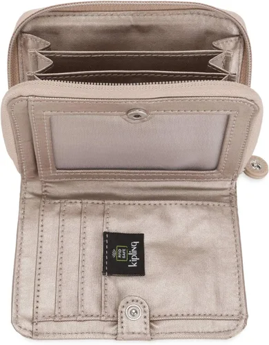Vista 3 de Kipling Amor del dinero para mujer, tecnología RFID anti-hacker, cartera de poliéster con cierre de cremallera