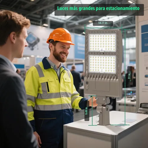 Vista 2 de Soporte de ajuste deslizante de luz de estacionamiento comercial de 320 W Listado UL 48000LM