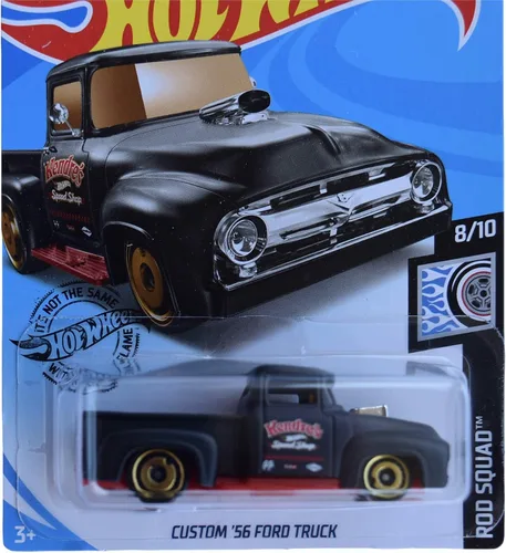 Vista 2 de Hot Wheels Custom '56 Ford Truck 227/250, negro