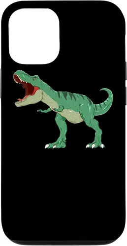 Vista 25 de Carcasa para iPhone X/XS con diseño de dinosaurio T-Rex.