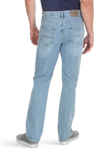 Vista 3 de Wrangler Authentics - Jeans clásicos de ajuste regular con 5 bolsillos Flex para hombre