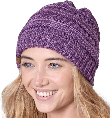 Vista 54 de Gorro de punto para mujer, cálido y suave, elástico, para clima frío de Tough Headwear