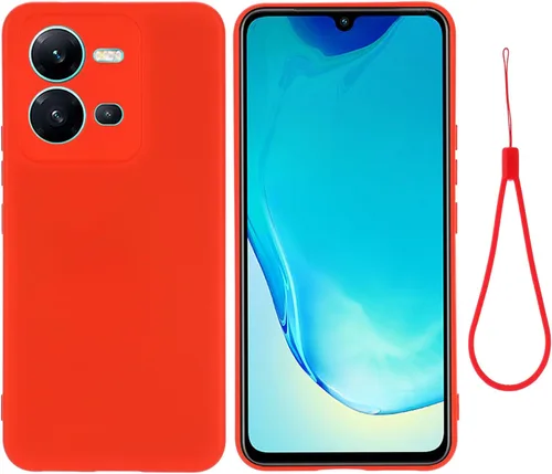Vista 9 de Funda protectora de silicona líquida para Vivo V25/Vivo V25e/Vivo X80 Lite, funda protectora de silicona líquida para Vivo V25/Vivo V25e/Vivo X80