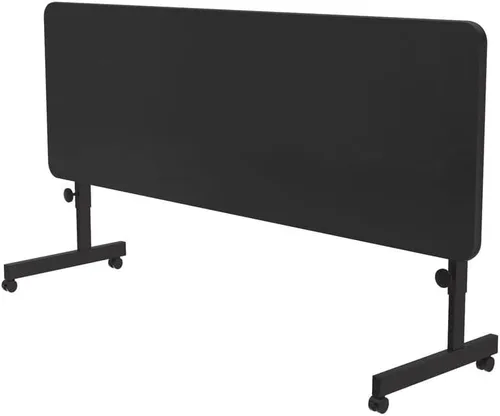 Vista 3 de Correll Deluxe (HPL) - Mesa de oficina abatible, 24 x 72 pulgadas, granito negro