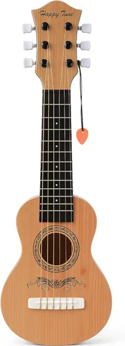 Vista 8 de Guitarra acústica de 23 pulgadas, guitarra de juguete de 6 cuerdas para niños, cuerdas de acero realistas, primer instrumento musical para Cherry