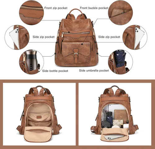 Vista 4 de OUKUPA Laptop Tote Handbag for Women 15.6" Computer Satchels Messenger Bags Backpack Purses Business Work Bag Office Large