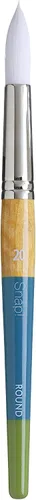 Vista 18 de Princeton PAB98502 9850R-0 Pincel a Presión, Taklon Redondo O, Blanco