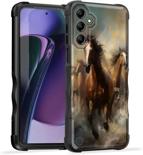 Vista 53 de Funda para Galaxy A14 5G, [Doble Capa][Protección contra Caídas de Grado Militar de 10 Pies] [Antideslizante] Funda Resistente a Prueba de Golpes