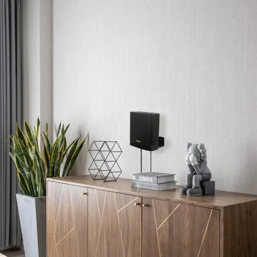 Vista 6 de Soporte de pared para ASUS ZenWiFi AX Whole-Home Tri-Band Mesh WiFi 6 System (XT8) (CT8) (XT9) AC300, soporte de pared con soporte compatible
