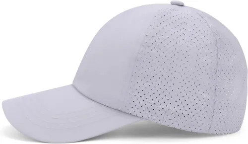 Vista 6 de Gorras de béisbol ajustables para mujer, diseño de moño desordenado, gorra de camionero