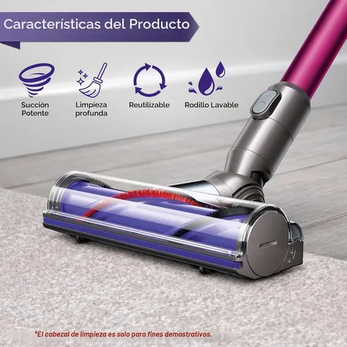 Vista 7 de Limpiador de cabezal motorizado de liberación rápida para aspiradoras Dyson V6 DC58 DC59 DC61 DC62 DC72 DC74 Modelos Cabezal de limpieza Dyson SV04