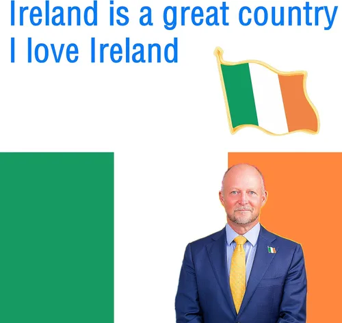Vista 3 de CINFAC 122550PCS Pequeño Metal Irlanda Bandera Pin de Solapa Bandera Irlandesa Pin para Traje Chaqueta a granel