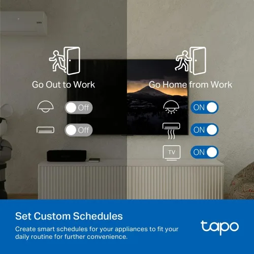Vista 5 de Tapo Smart IR & IoT Hub con timbre, certificado Matter, H110, control remoto universal