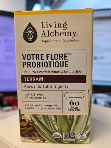 Vista 3 de Your Flora Probiotic Terrain - Probióticos sin OMG con soja fermentada, aloe vera y olmo resbaladizo para el equilibrio intestinal y la digestión