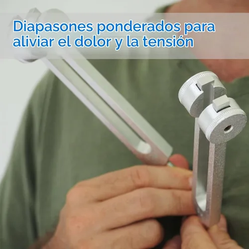 Vista 4 de MIMIRACLE Juego de diapasones de resonancia para curación con caja