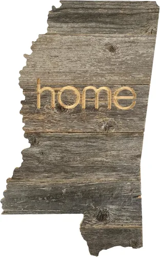 Vista 24 de Letrero de madera rústica de Alabama para casa de campo, decoración del hogar de pared estatal, es un gran regalo temático de AL para recién