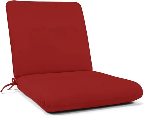 Vista 8 de Sunbrella - Cojín de tela para asientos profundos para patio, 44 x 22 pulgadas, con bisagras (asiento + respaldo) – Reemplazo de cojín para silla